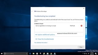 How To fix Service Registration is Missing or Corrupt Error on windows 10 , 8 1 and 7