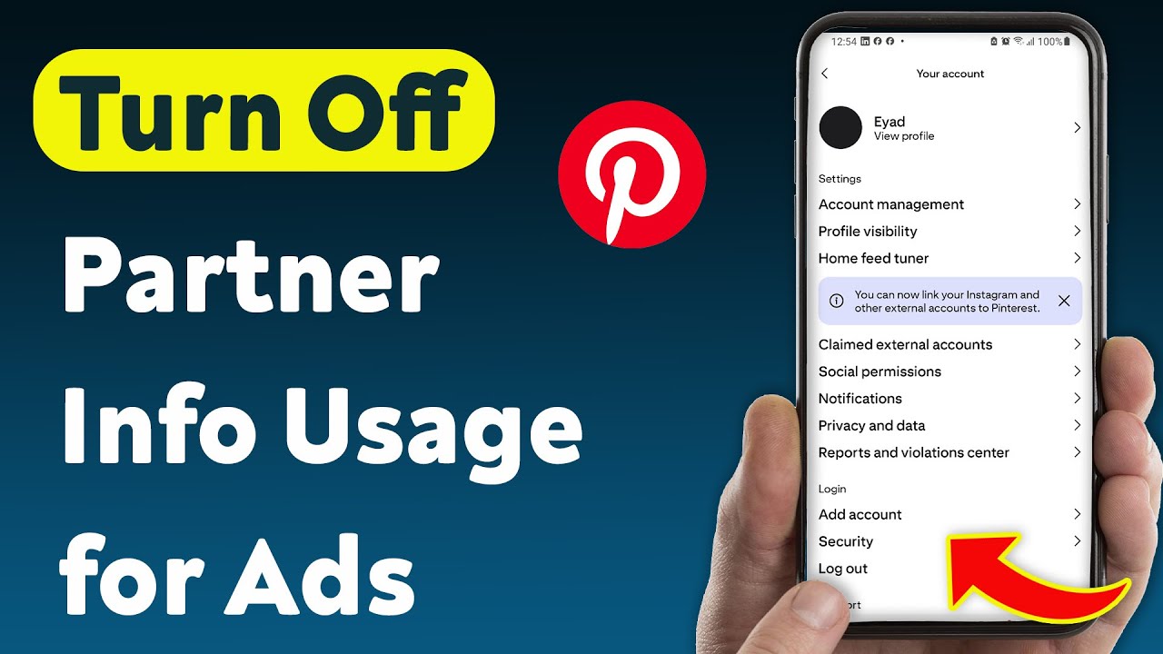 How to Turn Off Partner Info Usage for Ads on Pinterest (Updated)