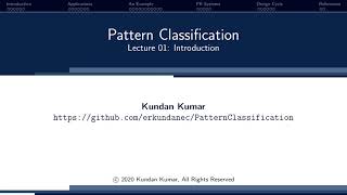 Lec03: Introduction To Pattern Classification || Part 2