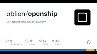 GitHub - oblien/openship: Self-hosted deployment platform