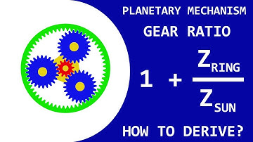 Tutorial: How to Derive the Formula for the Planetary Mechanism Gear Ratio