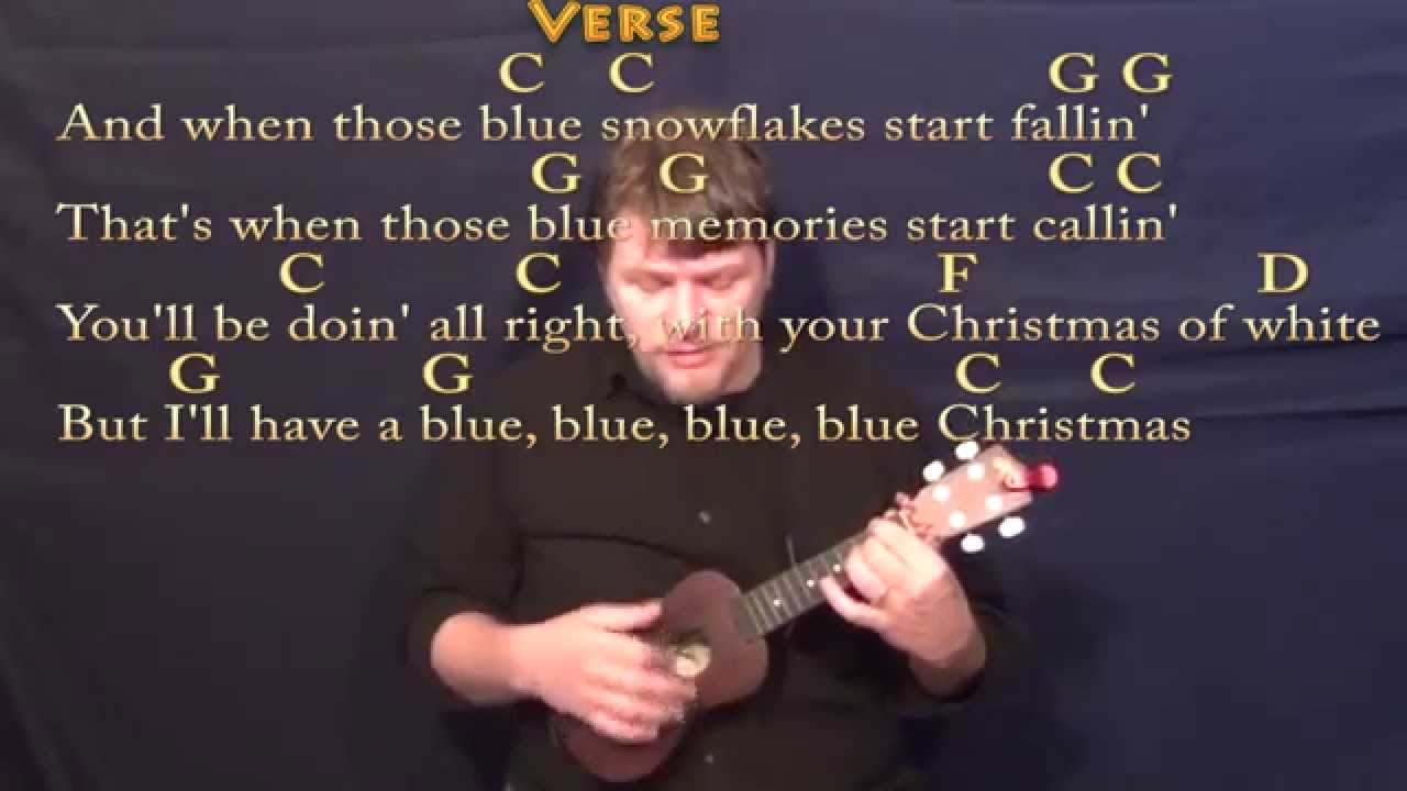 Blue Christmas - Ukulele Cover Lesson in C with Chords/Lyrics - YouTube