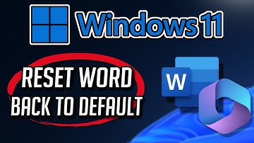 How To Reset Microsoft Word 365 To Default Settings [Tutorial]