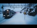 TRAIN DRIVER'S VIEW: Voss to Ål on the shortest day of the year
