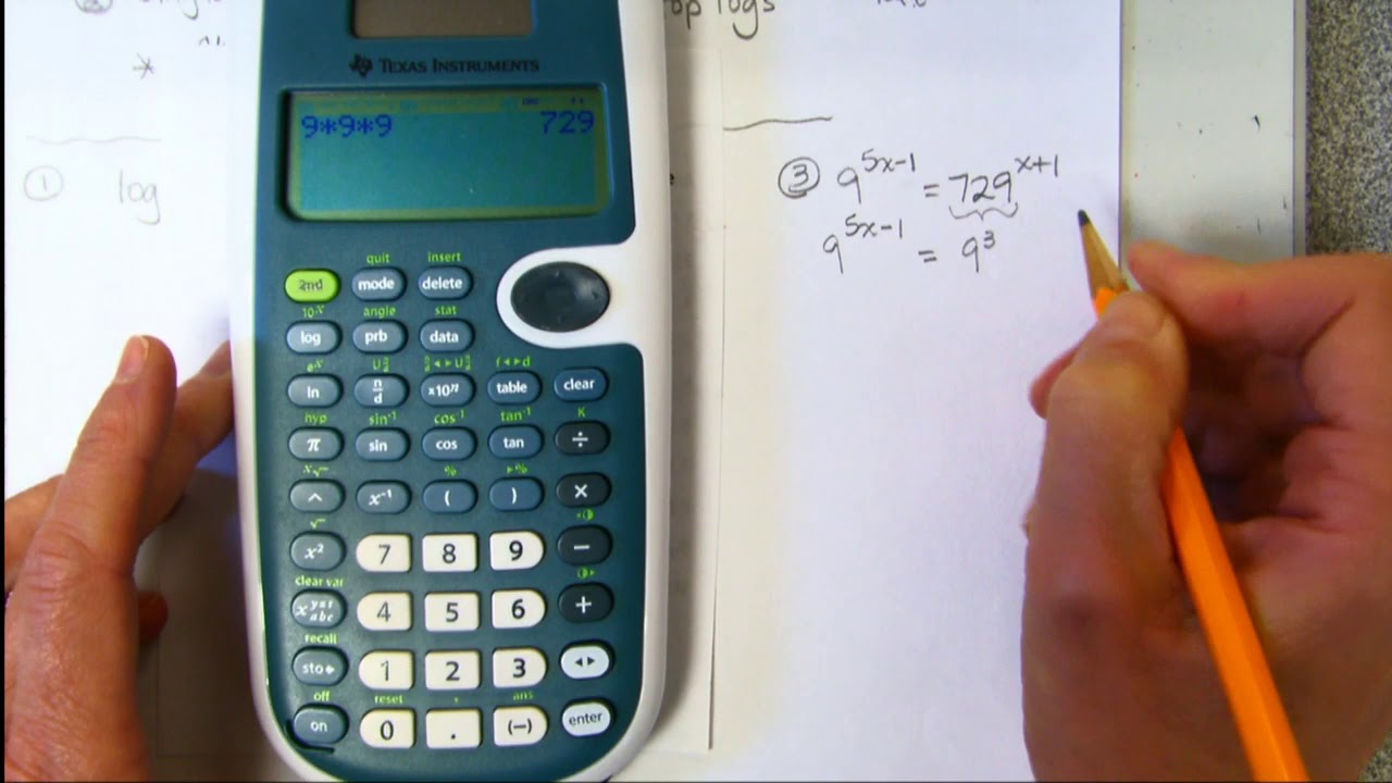 Exponential and Logarithmic Equations Practice - YouTube