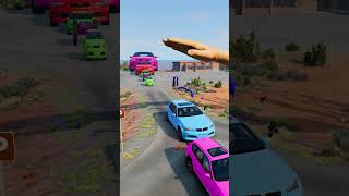 Colorful Small to Giant Cars vs Slap #4 #shorts #ytshorts #crash #cars #destroy #automobilenews