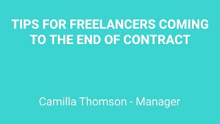 Candidate Tips #5 from Contracts Manager, Camilla Thomson