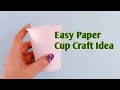 How to make paper cup hut  disposable cup craft  shaminas diy