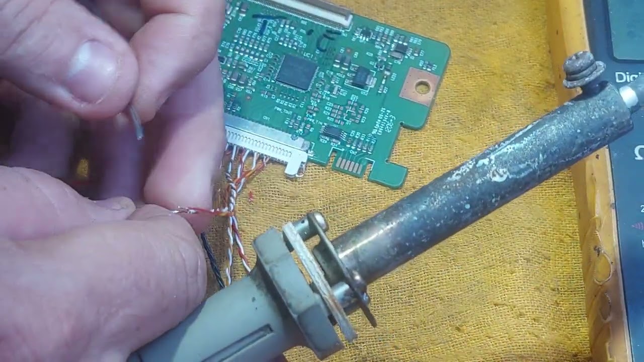 adapitacao displey 32 lg na sansung smart  fazendo cabo adaptador lvds e modo de serviço