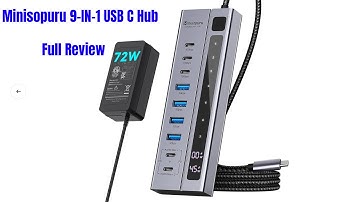Minisopuru 9-IN-1 USB C Hub Unboxing and Full Review #minisopuru #usbchub