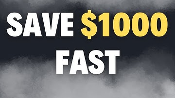 Broke? Here’s How to Save $1,000 Fast