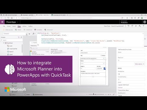 How to integrate Microsoft Planner into PowerApps with QuickTask
