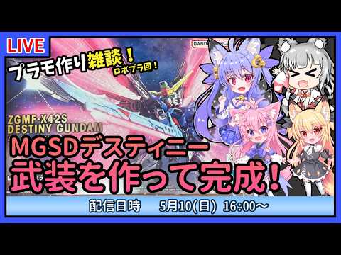 【プラモづくり雑談】MGSDデスティニー！武装を作って完成させる！【ガンプラ】
