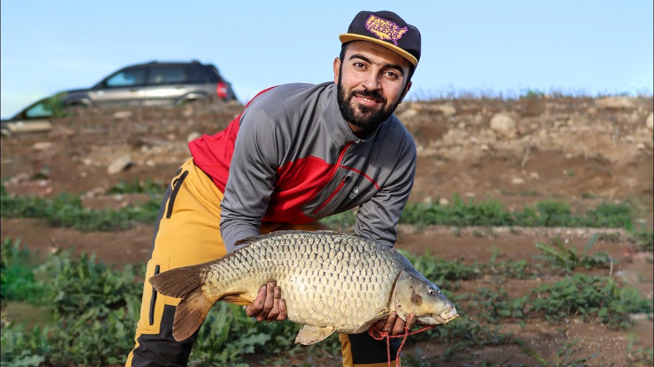 صيد سمك الكارب على ضفاف نهر الفرات | اصطدنا كمية كبيرة من الأسماك