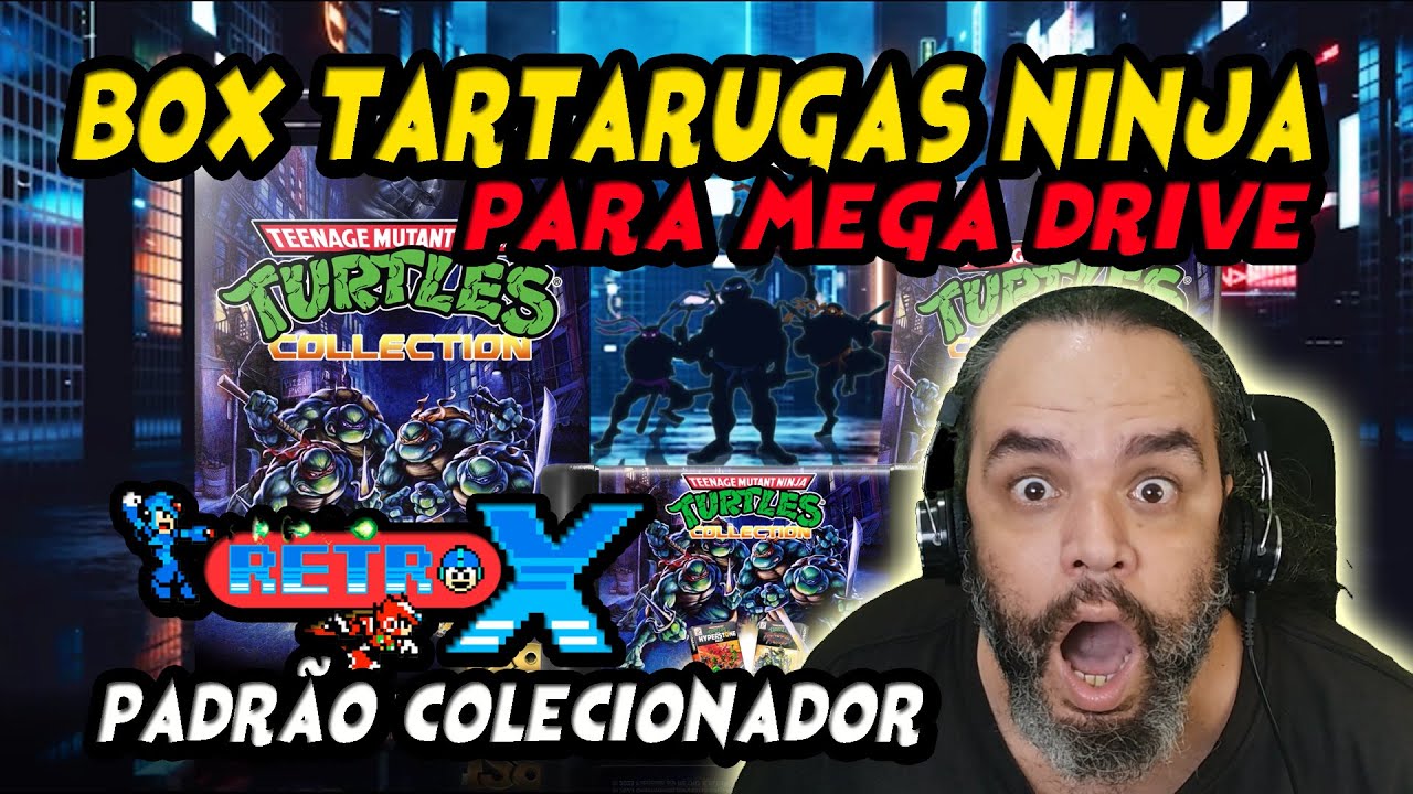 Novo lançamento RETROX - BOX TARTARUGAS NINJA padrão colecionador