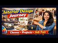 Interior Design Journey: Classes, Students Creative Projects & Job Fair Insights!