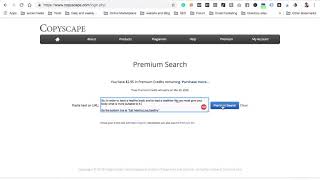 How to check contet by Copyscape