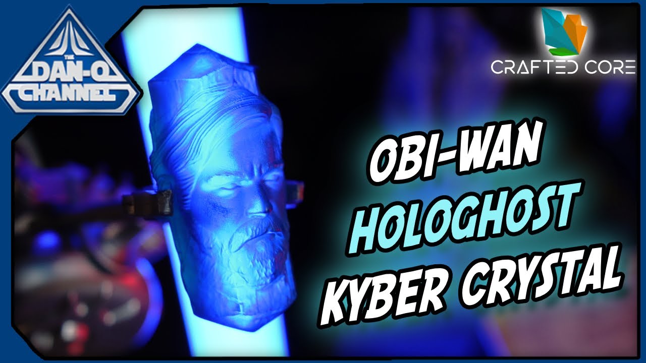 Obi-Wan Hologhost Kyber Crystal - Crafted Cores For Galaxy's Edge Lightsaber and Holocrons