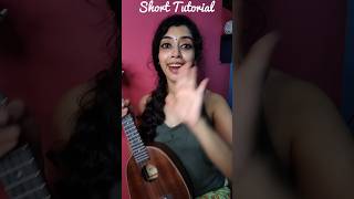 MALLIPOO SHORT UKULELE TUTORIAL | ONLY 2 CHORDS | TAMIL SHORTS  ukulele shorts shorttutorial