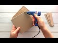 DIY Simple Cardboard Jewelry box  | Paper craft