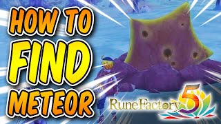 RUNE FACTORY 5 How To Find Meteor Seeds Locations Starfall