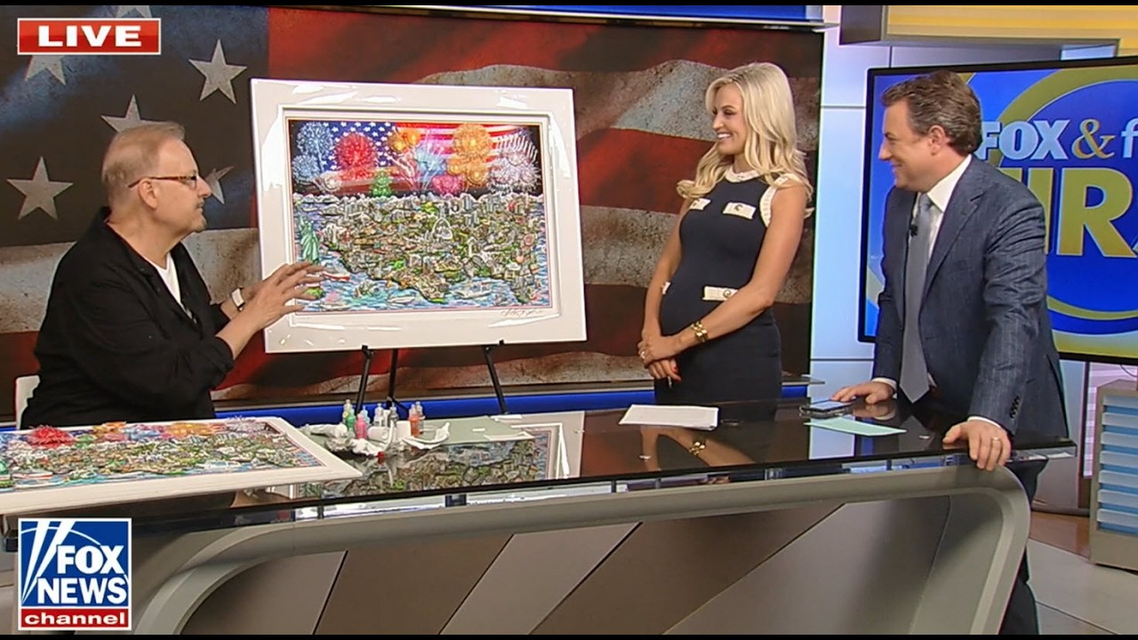 Charles Fazzino Brings America250 to Life on Fox & Friends First