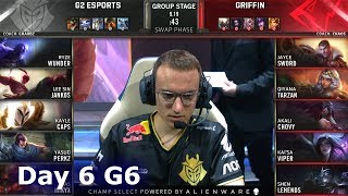 G2 vs GRF | Day 6 S9 LoL Worlds 2019 Group Stage | G2 eSports vs Griffin