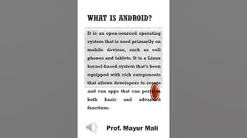 What is Android | Android Exam | Android Interview Questions and Answers