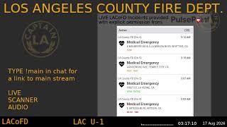 LA County Fire - Live LACoFD Scanner