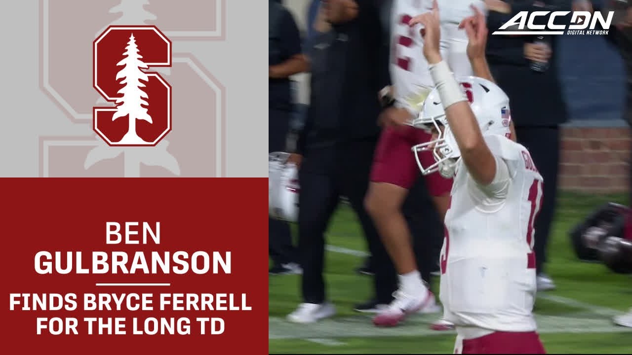 Stanford's Ben Gulbranson Finds Bryce Ferrell For The Long Touchdown
