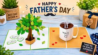 2 Amazing Pop Up Father’s Day Cards ❤️ Easy DIY Handmade Cards for Dad | DG Handmade