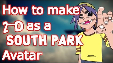 How to make 2-D (Gorillaz) as a South Park Avatar in GIMP