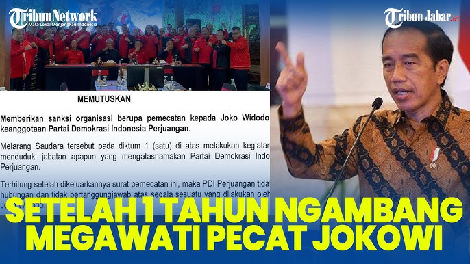 BREAKING! Jokowi, Gibran & Bobby Resmi Ditendang dari PDIP, Megawati Teken Surat Pemecatan
