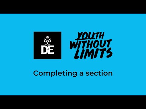 eDofE | How to complete a section