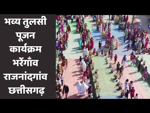 भव्य तुलसी पूजन कार्यक्रम भर्रेगाँव ,राजनांदगांव छत्तीसगढ़ 2020 || Tulsi Pujan at Rajnandgaon CG.