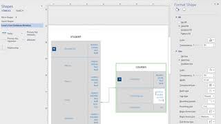 Using Visio to Create a Database Design