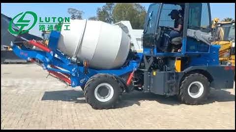 LUTON GROUP 1.2m3 self loading concrete mixer in Zimbabwe site