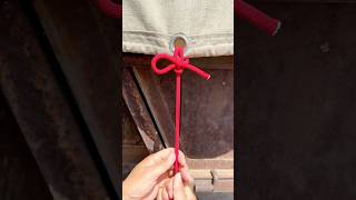Easy Adjustable Tent Knot  diy Technique rope knot