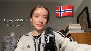 ASMR Trying to learn Norwegian for the first time! | ASMR på Norsk | Clicky whispers + Mic Brushing screenshot 4