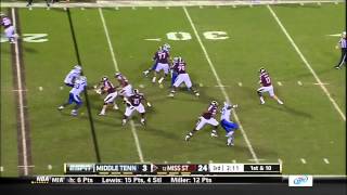 10/20/2012 Middle Tennessee vs Miss State Football Highlights