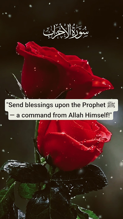 Surah Ahzab Ayah 56 | Durood o Salam | Allah & Angels Send Blessings