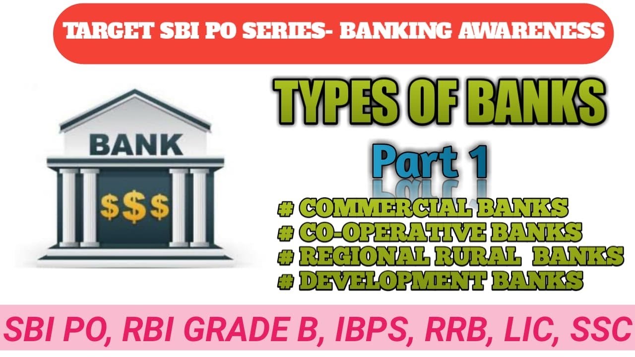 TYPES OF BANKS IN INDIA भारत में कितने प्रकार के बैंक हैं BANKING
