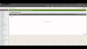 Blackboard- Archiving a Course