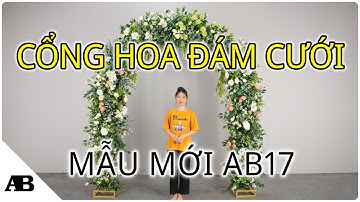 Cổng hoa cưới, cổng hoa lụa trang trí đám cưới AB17
