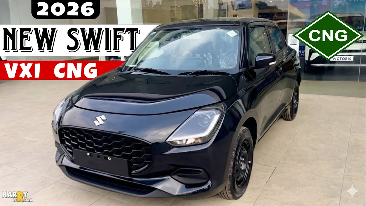 New Swift VXI CNG All Black 🖤 - Mileage, Price & Full Review | New Swift VXI CNG