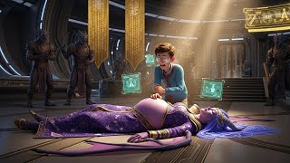 Adolescente humano salva a esposa grávida do Imperador Dragão — Seu apelo comove a realeza às lág...