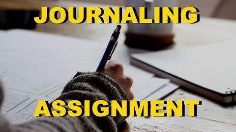 Journal Assignment (Capstone I Course)