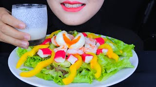 ASMR HEALTHY FOOD EATING - Healthy Salad Eating Sound Mukbang 먹방 | PAN-ASMR Ep1