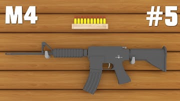 Blender - Low Poly Gun Modeling | M4 #5