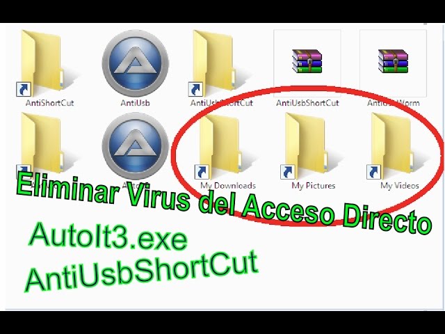 Eliminar Virus Del Acceso Directo Antiusbshortcut Diciembre 2016 Youtube